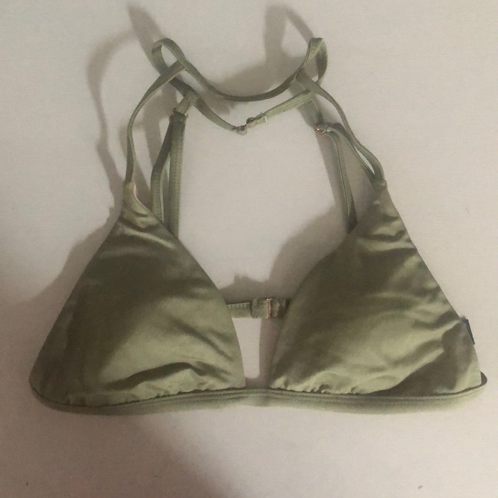 light green bathing suit top